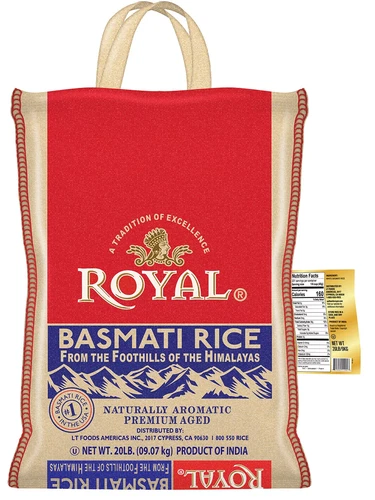 Authentic Royal Naturally Aged Long Grain Indian White Basmati Rice, 20 lb. - Image 3