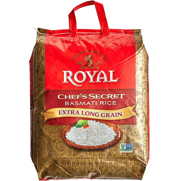 Royal Chef's Secret Extra Long Basmati Rice - 20 lb Pallet