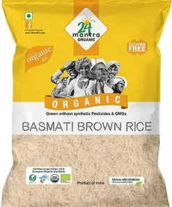 24 Mantra Organic Brown Basmati Rice - 10 lb Pallet