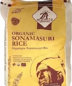 24 Mantra Organic Sona Masuri Rice - White - 20 lb Pallet