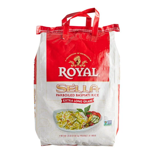 Royal Chef's Secret Sella Parboiled Basmati Rice - 20 lb. Pallet