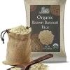 Jiva Organics Brown Basmati Rice 4 lb bag pallet